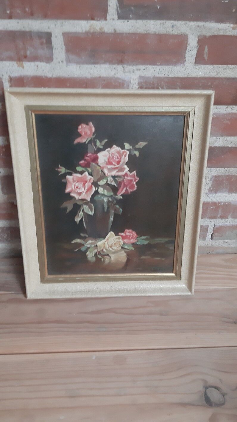 Tableau bouquet de roses