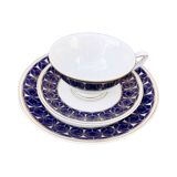 Trio, Lettin cobalt breakfast set, Germany 1970s.