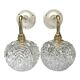 Paire d’appliques murales globes vintage