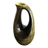 Green and yellow Scottish ceramic vase