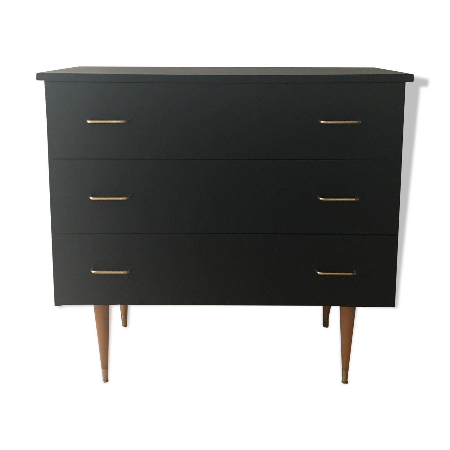 Dark blue vintage chest of drawers