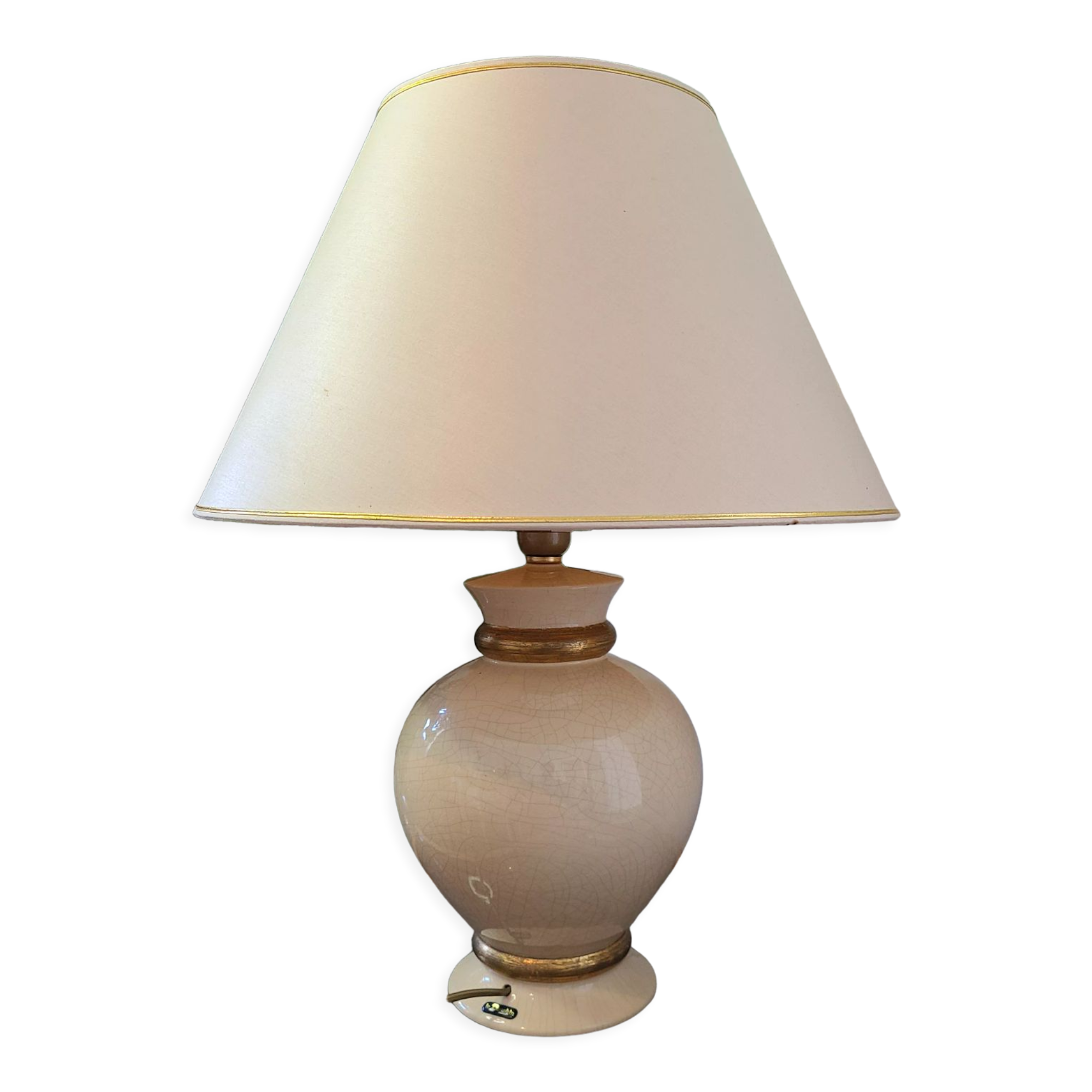 Luxury lamp signed Le Dauphin, vintage 70s