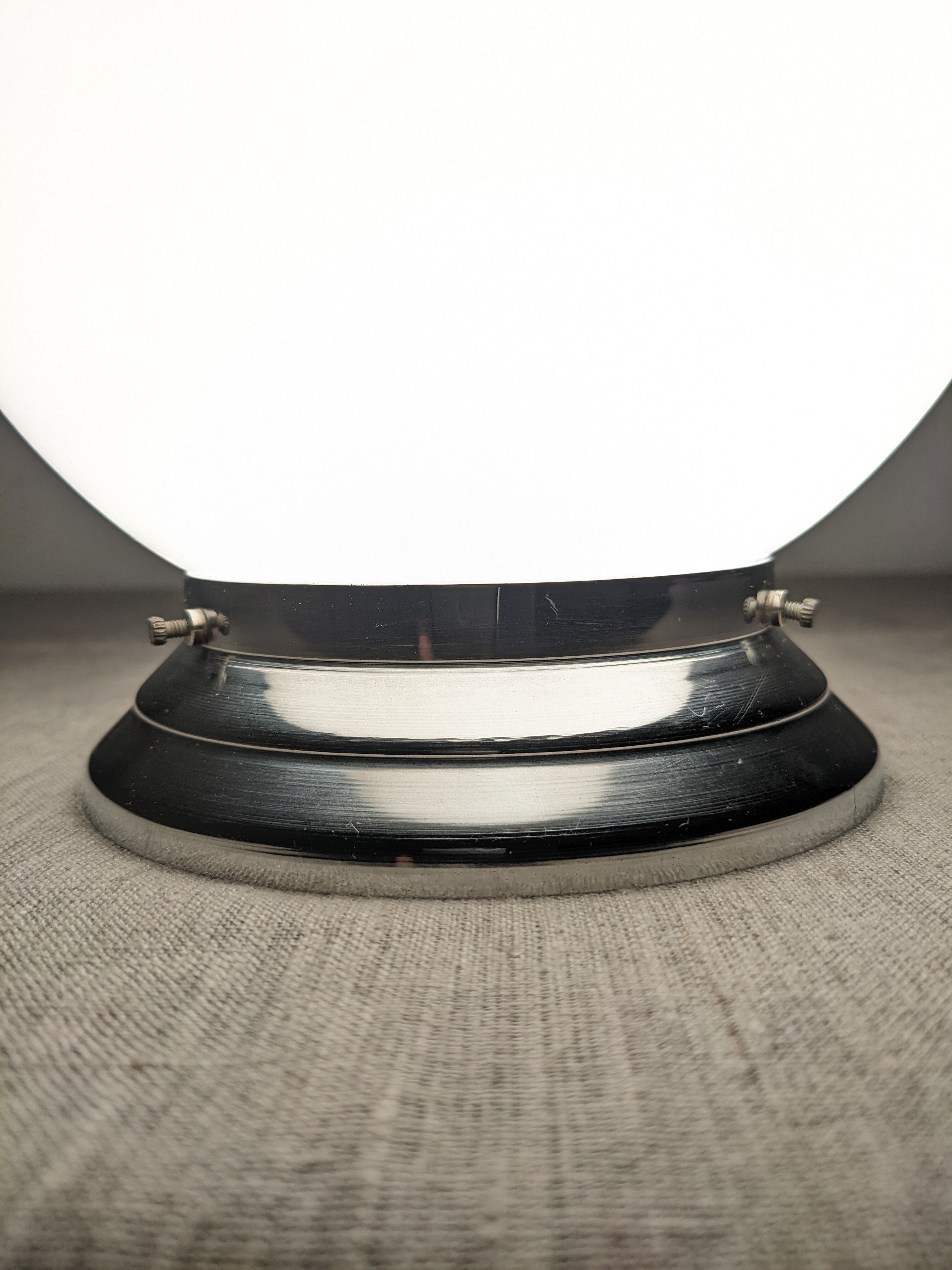 Art Deco ceiling lamp in white opaline