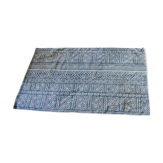 Cotton rug black and white patterns geometric 112x175cm