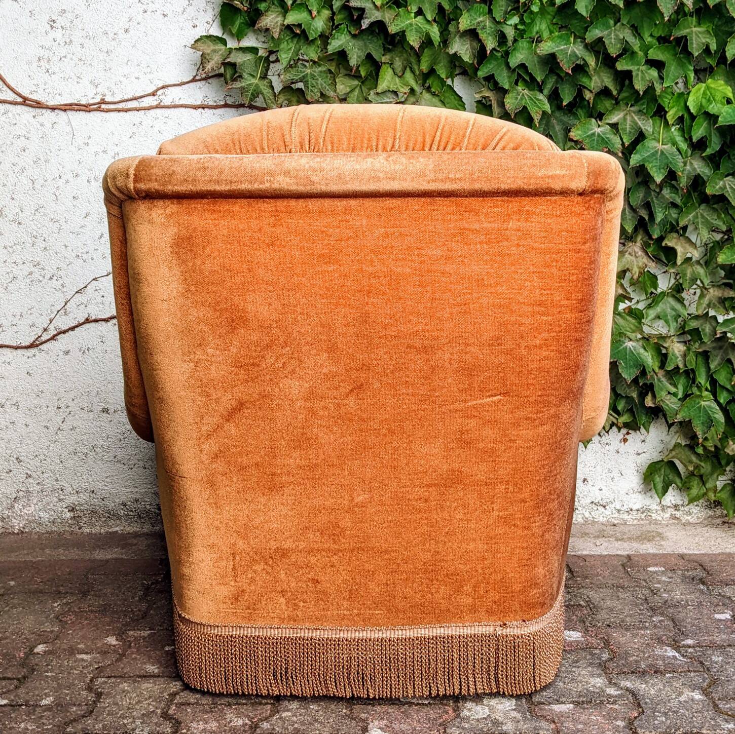 Velvet armchair from the 70s
