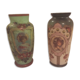 Pair of opaline vases