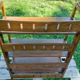 Folding wooden shelf