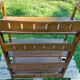 Folding wooden shelf