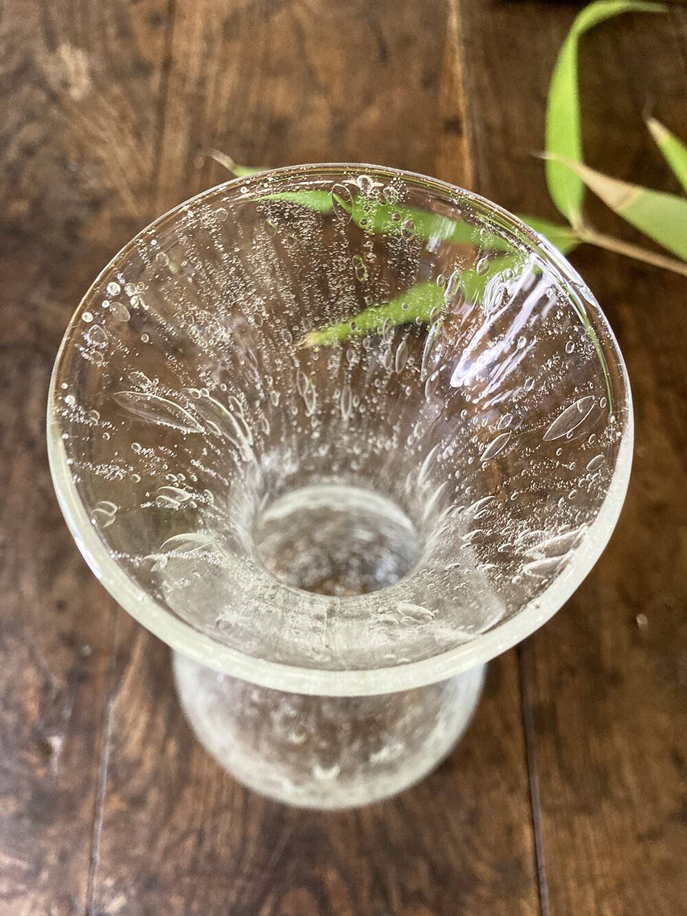 Biot bubble glass vase, ca. 1980