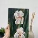 Floral painting on panel