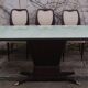 Dining Room Table and Mahogany Chairs by Fratelli Rigamonti, 1950s, Set of 7