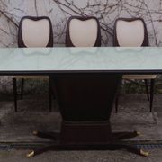 Dining Room Table and Mahogany Chairs by Fratelli Rigamonti, 1950s, Set of 7