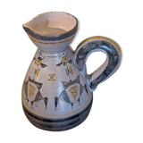Pitcher with geometric patterns Jean Rivier style