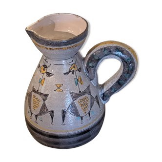 Pitcher with geometric patterns Jean Rivier style