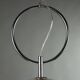 Suspension vintage en métal chromé et verre, Italie, années 1970