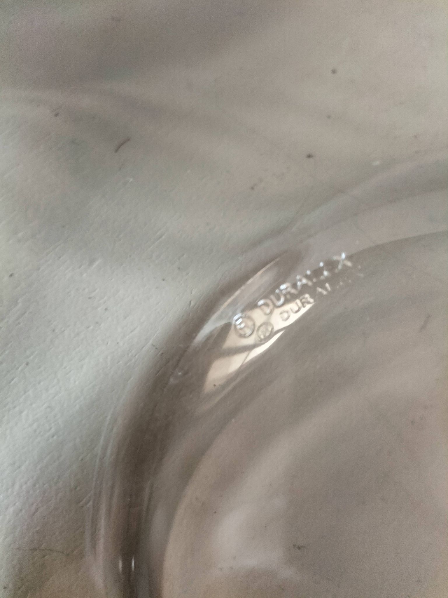 Set of 5 vintage Duralex deep plates – smoked brown glass
