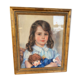 Portrait of a young girl by AS Romer