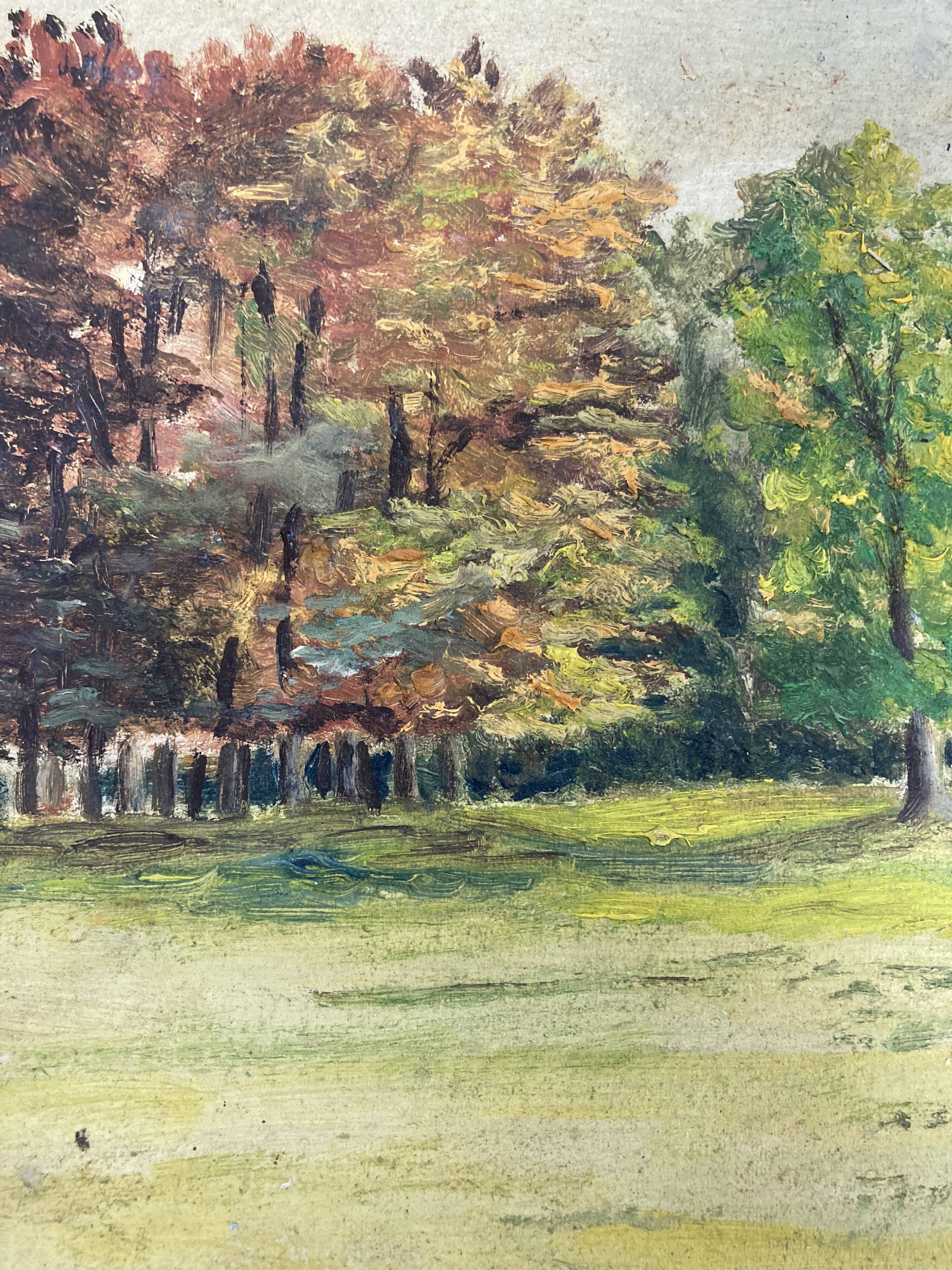 Oil on vintage panel