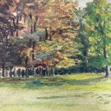 Oil on vintage panel