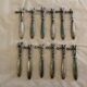 12 rib sleeves. Solid silver-filled handles. France