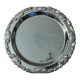 Silver-coloured metal plate