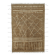 Handwoven Tribal One of a Kind 206 cm x 308 cm Brown Wool Carpet