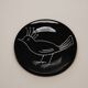 CERAMIC PLATE WITH BIRD DECOR, ROBER PICAULT, 1950s