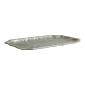 Rectangular metal tray