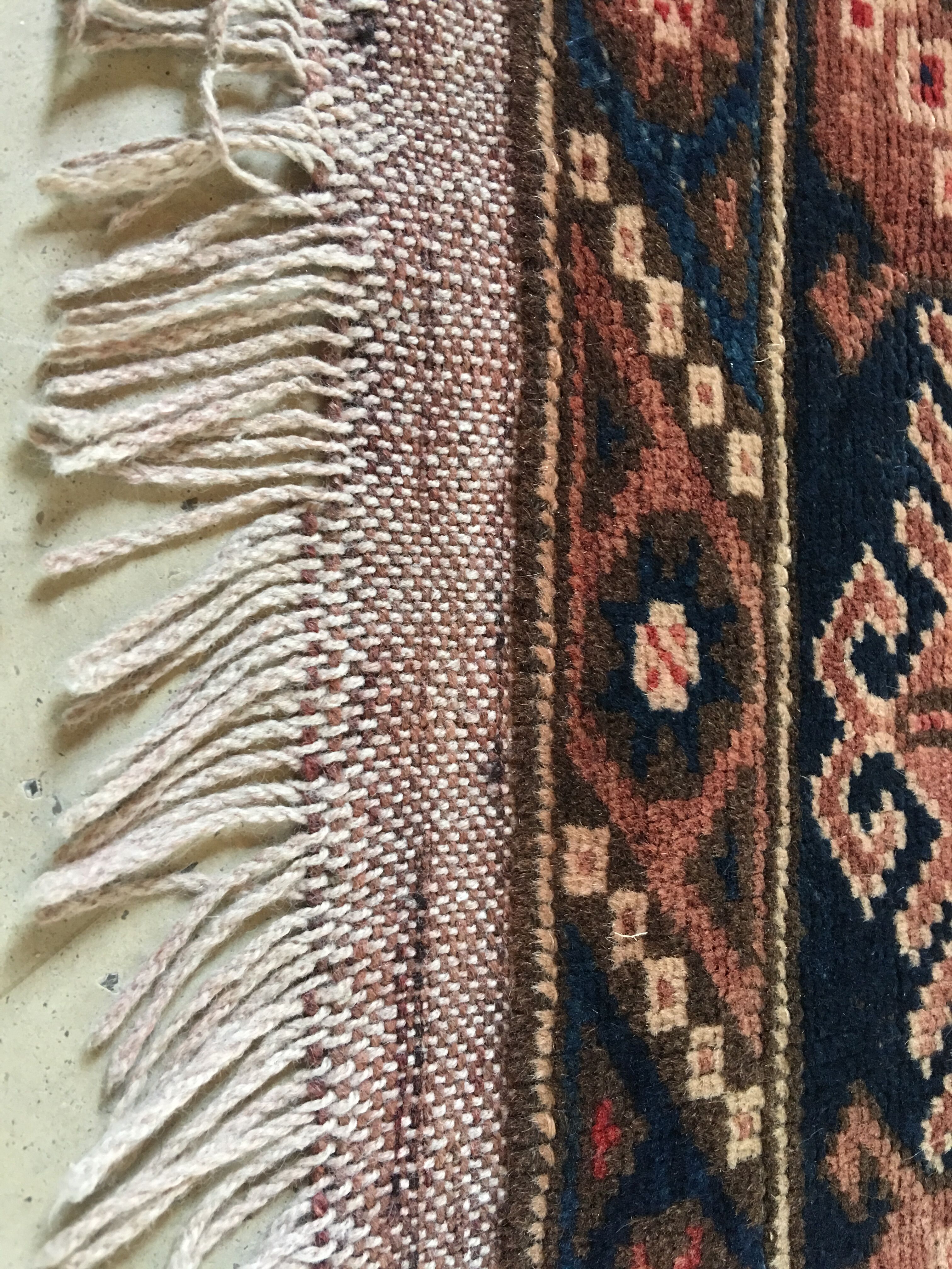 Ancien tapis turc oushac, 204x120cm