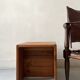 side table bedside in solid elm, Maison Regain 1970