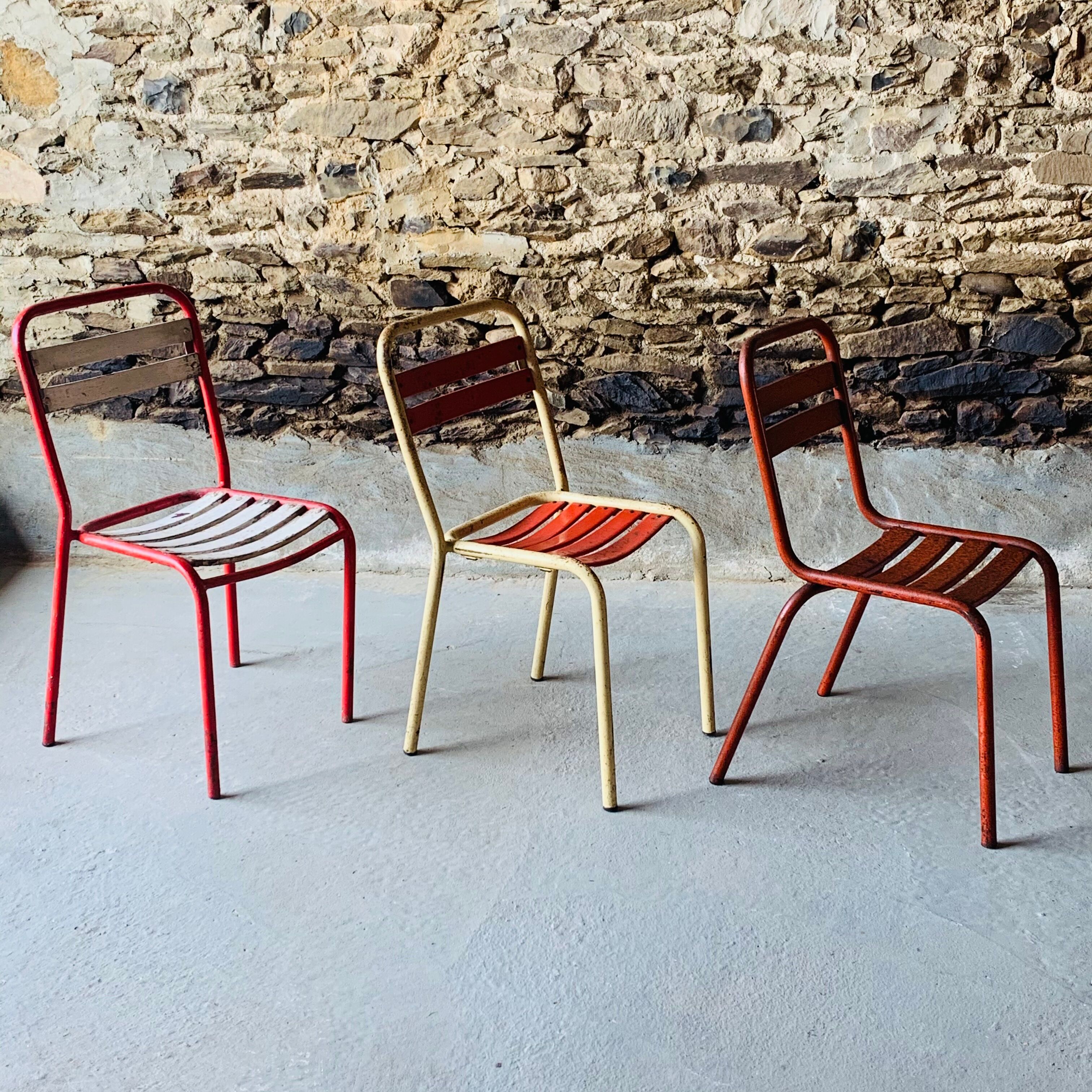 Lot de 3 chaises de jardin