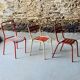 Lot de 3 chaises de jardin