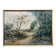 Watercolor painting by Eduard Heller (born in 1852) "Wooded Landscape in a Village"