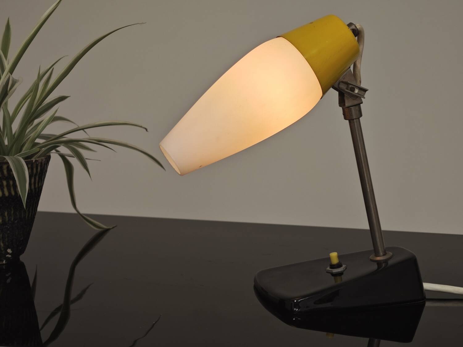Ceramic table lamp by Jaroslav Anyz for Kamenicky Senov 1956