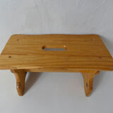 Old small wooden bench walking foot