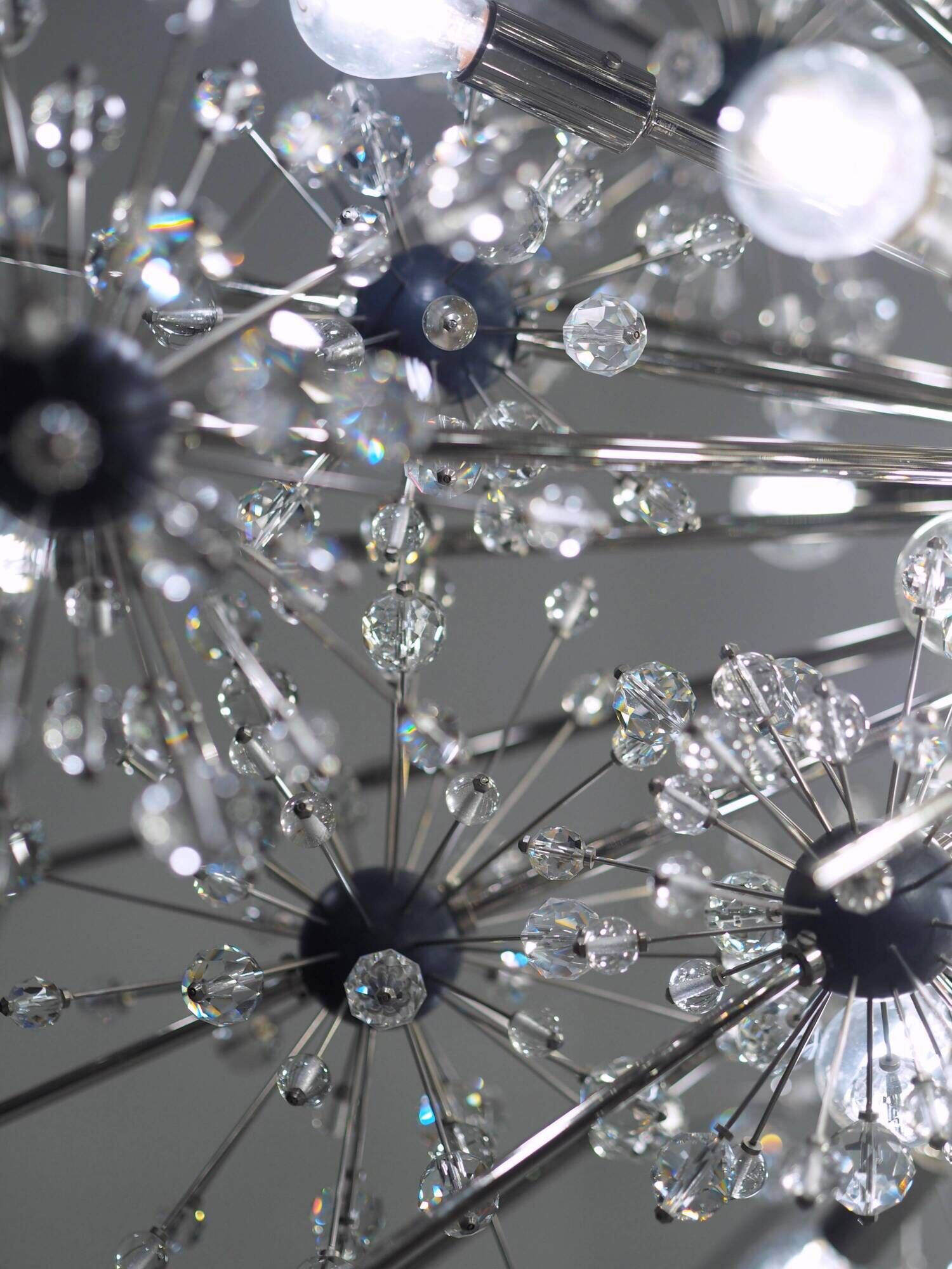 Chandelier "Metropolitan" Met Starburst by Grand J. & L. Lobmeyr, an extremely rare piece.