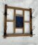 Vintage 1940s modernist mirror coat rack