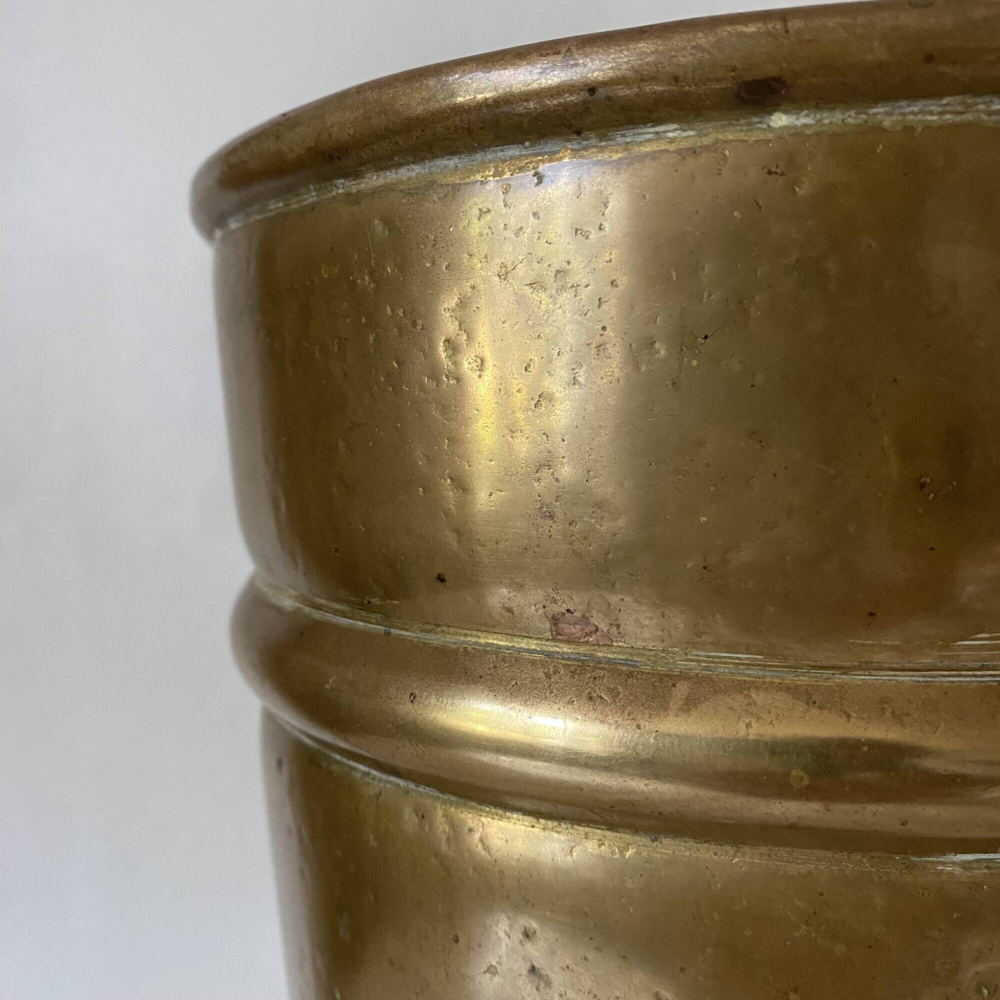 Brass umbrella stand - Brass La Gacilly -Le Dinandier