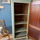 Wardrobe vintage bonnetière soft green 1970