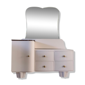 Commode coiffeuse rose
