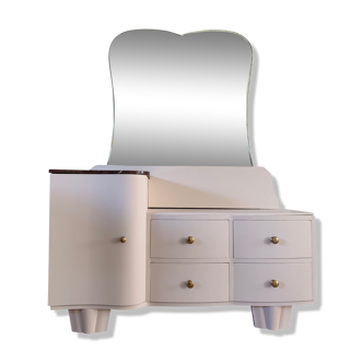 Commode coiffeuse rose