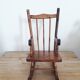 Old wooden rocking-chair for doll - 60s