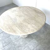 Travertine dining table, 1970s