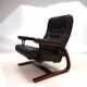 Westnofa Panter Leather Lounge Chair with Ottoman by Arnt Lande, 1970s