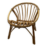 Rattan/bamboo children's armchair