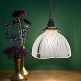 Vintage art deco frosted glass lampshade pendant light