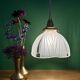 Vintage art deco frosted glass lampshade pendant light