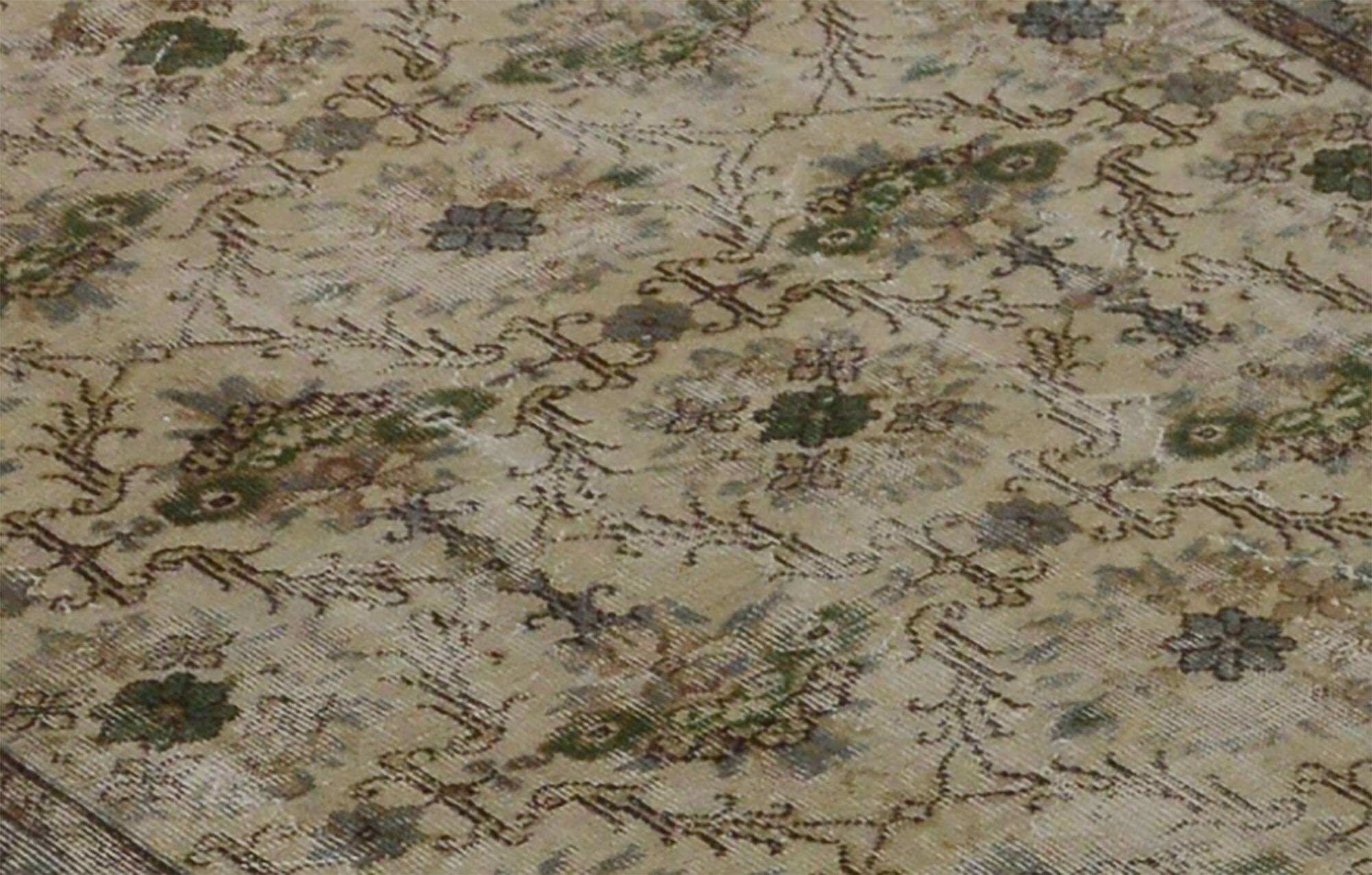 Turkish Anatolian Handmade Vintage Area Rug 255 cm x 162 cm