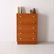 Retro chest of drawers with metal handles