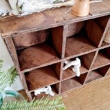 Old wooden workshop locker